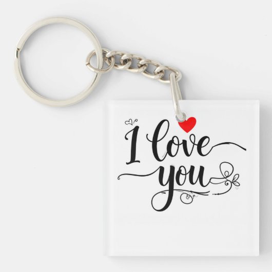 Ik hou van jou sleutelhanger (voorkant)