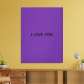 IK HOU VAN JOU SPANDOEK CANVAS AFDRUK (Insitu (Woonkamer))