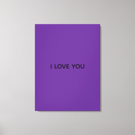 IK HOU VAN JOU SPANDOEK CANVAS AFDRUK (Voorkant)