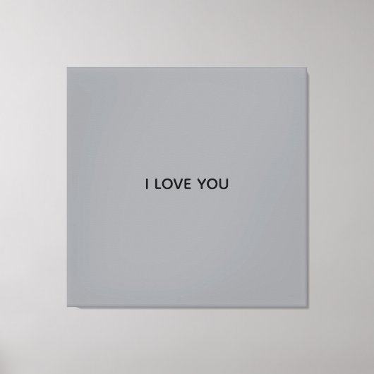 IK HOU VAN JOU SPANDOEK CANVAS AFDRUK (Voorkant)