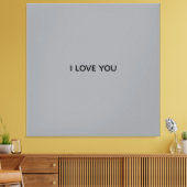 IK HOU VAN JOU SPANDOEK CANVAS AFDRUK (Insitu (Woonkamer))