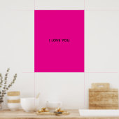 IK HOU VAN JOU SPANDOEK POSTER (Keuken)