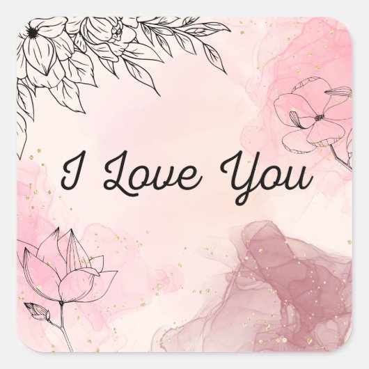 Ik hou van jou sticker (Voorkant)