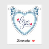 Ik hou van jou sticker (Vel)