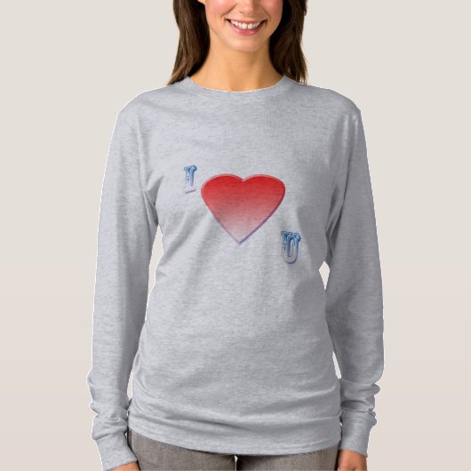 ik hou van jou t-shirt (Voorkant)