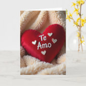 Ik Hou Van Jou Te Amo Kaart (Gele Bloem)