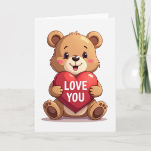 Ik Hou Van Jou Teddybeer Kaart