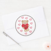 Ik HOU van JOU Teddybeer Sticker (Envelop)