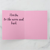 Ik hou van jou tot de maan en terug kaart (Binnen)