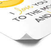 Ik hou van jou tot de maan en terug (kinderkamer m poster (Hoek)