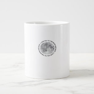 Ik hou van jou tot de maan en terug Oprecht Klassi Grote Koffiekop