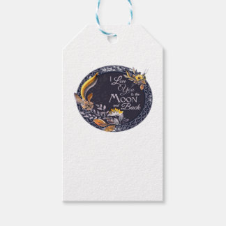 Ik hou van jou tot de maan en terug Oprechte Artis Cadeaulabel