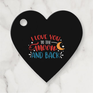 Ik hou van jou tot de maan en terug Romantische le Bedankjes Labels