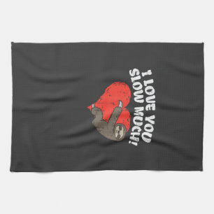 Ik hou van jou traag veel luiaard hart grappige Va Theedoek