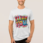 Ik hou van jou Tri-Blend shirt (Voorkant)