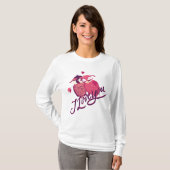 Ik hou van jou uil koppel t-shirt (Voorkant volledig)