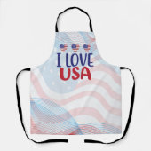 Ik Hou Van Jou USA Schort (Voorkant)