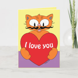 Ik Hou Van Jou Valentijn Schattige Romantische Car Kaart