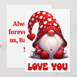 Ik hou van jou - Valentijnkaart Bedankkaart