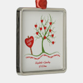 Ik hou van jou Valentijnsdag aangepaste ornament (Rechts)