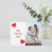 Ik hou van jou - Valentijnsdag Briefkaart (Staand voorkant)