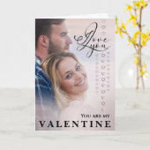 Ik hou van jou Valentijnsdag foto Kaart (Gele Bloem)