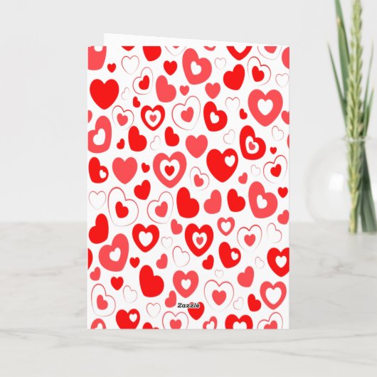 Ik hou van jou valentijnsdag foto rood kaart (Achterkant)