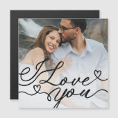 Ik hou van jou Valentijnsdag Fotokaart (Voorkant / Achterkant)