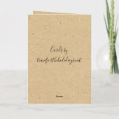 Ik hou van jou, Valentijnsdag  Kaart (Achterkant)