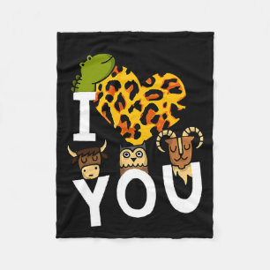 Ik Hou Van Jou Valentijnsdag Romantiek Voor Fleece Deken