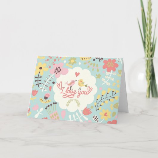 Ik hou van jou - Valentijnskaart Feestdagen Kaart (Voorkant)