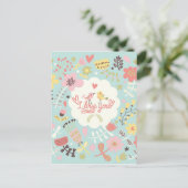 Ik hou van jou - Valentijnskaart Feestdagenkaart (Staand voorkant)