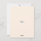 Ik hou van jou valentinekaart feestdagenkaart (Achterkant)