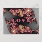 Ik hou van jou van hier tot aan de sterrenstelsels briefkaart (Voorkant)