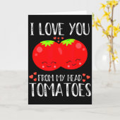Ik Hou Van Jou Van Mijn Hoofd Tomaten Matching Val Kaart (Gele Bloem)