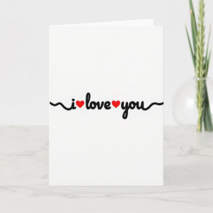 Ik Hou Van Jou Wavy Hearts Kaart