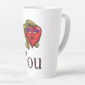 Ik Hou Van Jou Zij Hart Latte Mok (Rechterhoek)
