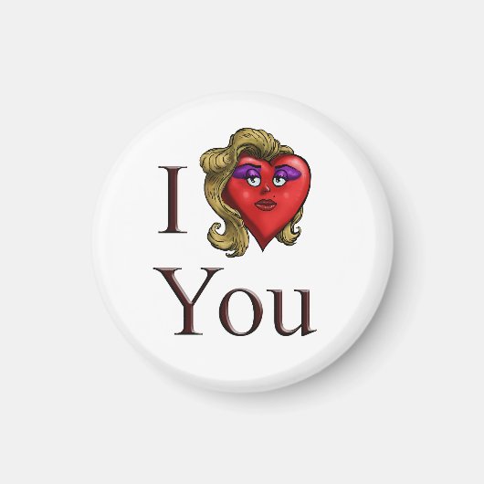 Ik Hou Van Jou Zij Hart Magneet (Voorkant)