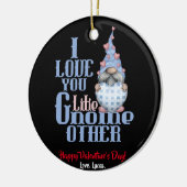 Ik hou van jou zoals kabouter andere Valentijn Keramisch Ornament (Links)