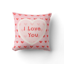 Ik Hou Van Jou Zoete Waterverf Roze Hart Valentijn