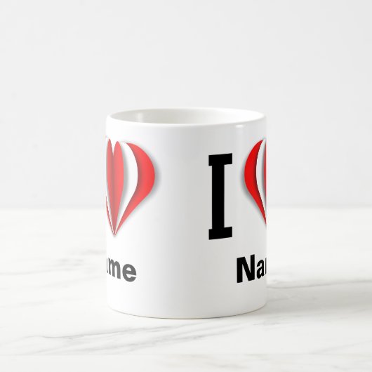 Ik hou van [Jouw naam]" Hart Mok (Center)