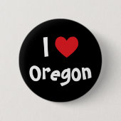 Ik hou van jouw stad of land hier ronde button 5,7 cm (Voorkant)