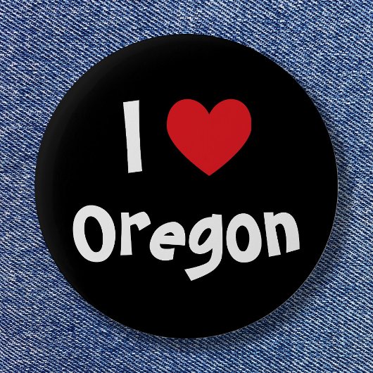 Ik hou van jouw stad of land hier ronde button 5,7 cm