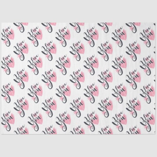 Ik hou van jouw weefselpapier tissuepapier (Voorkant)