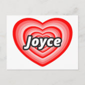 Ik hou van Joyce Briefkaart (Voorkant)