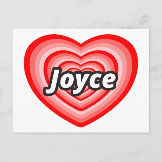 Ik hou van Joyce Briefkaart (Voorkant)
