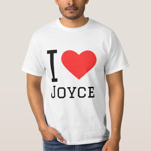 Ik hou van joyce t-shirt (Voorkant)