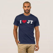 Ik hou van JT T-shirt (Voorkant volledig)
