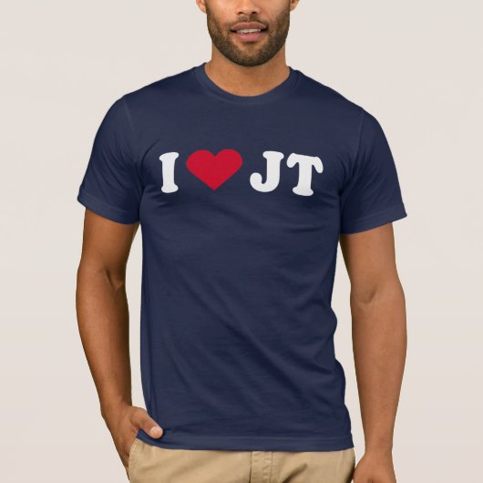 Ik hou van JT T-shirt (Voorkant)