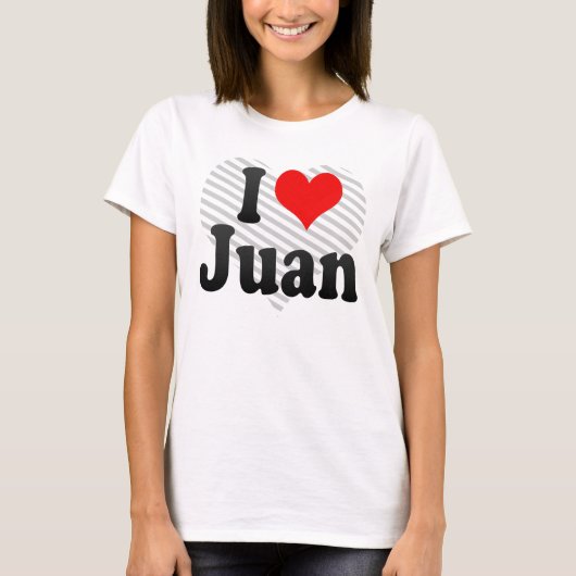 Ik hou van Juan T-shirt (Voorkant)